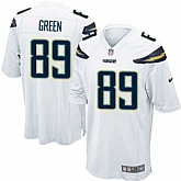 Nike Men & Women & Youth Chargers #89 Green White Team Color Game Jersey